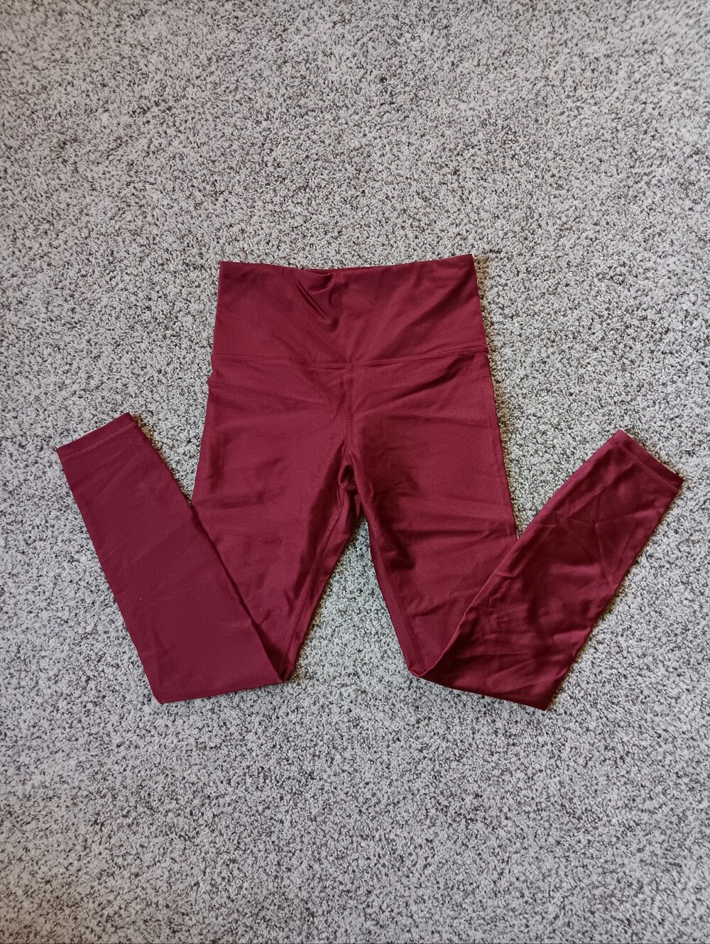 Athleta Elation Shine Tight Legging Maroon Burgundy Red Size Small